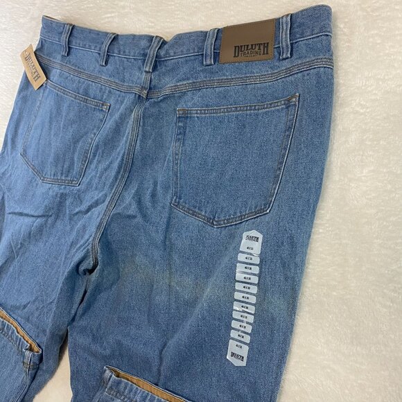 NWT Duluth Trading Co 44x30 Men's Ballroom Relaxed Fit Light Blue Jeans 86069 - Picture 7 of 10